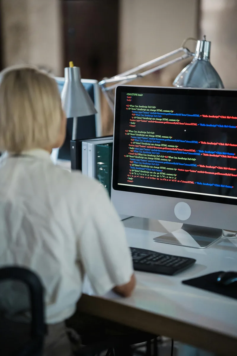 Software team working